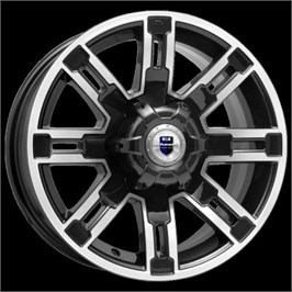 R 16 6*139.7 ET30 D108.1 КиК Полюс алмаз чёрный 7.5 8409