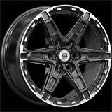 R 18 6*139.7 ET50 D95.1 КиК Дистрикт чёрный бриллиант 8.0 9008